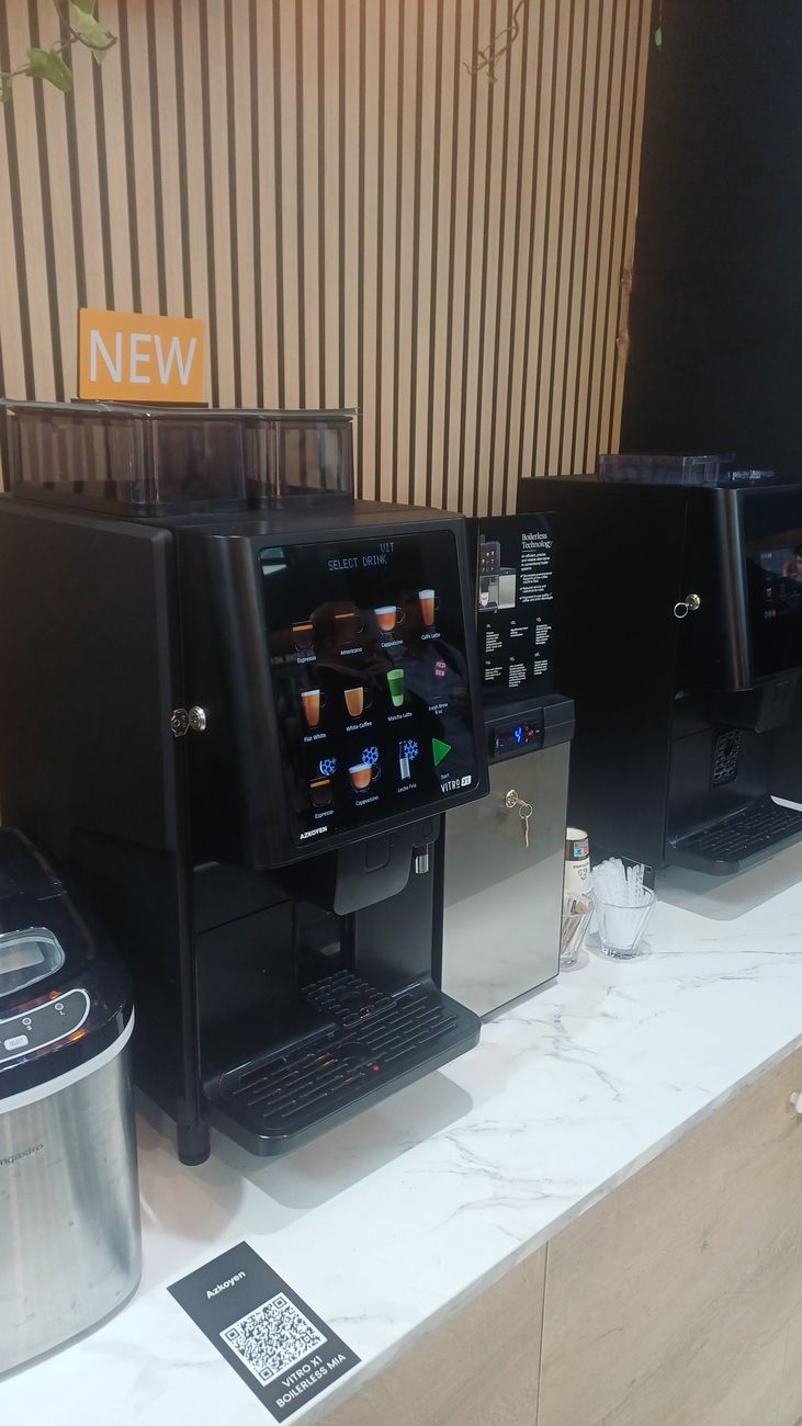 Machines à café professionnelles présentées sur le salon